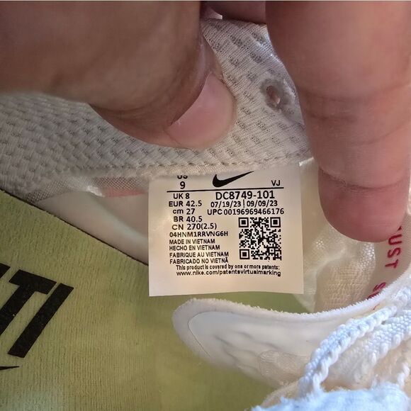 Nike Rival Multi Track Field Multi-Event Spikes Color: Sail/Light Lemon Size 9 - Picture 3 of 7